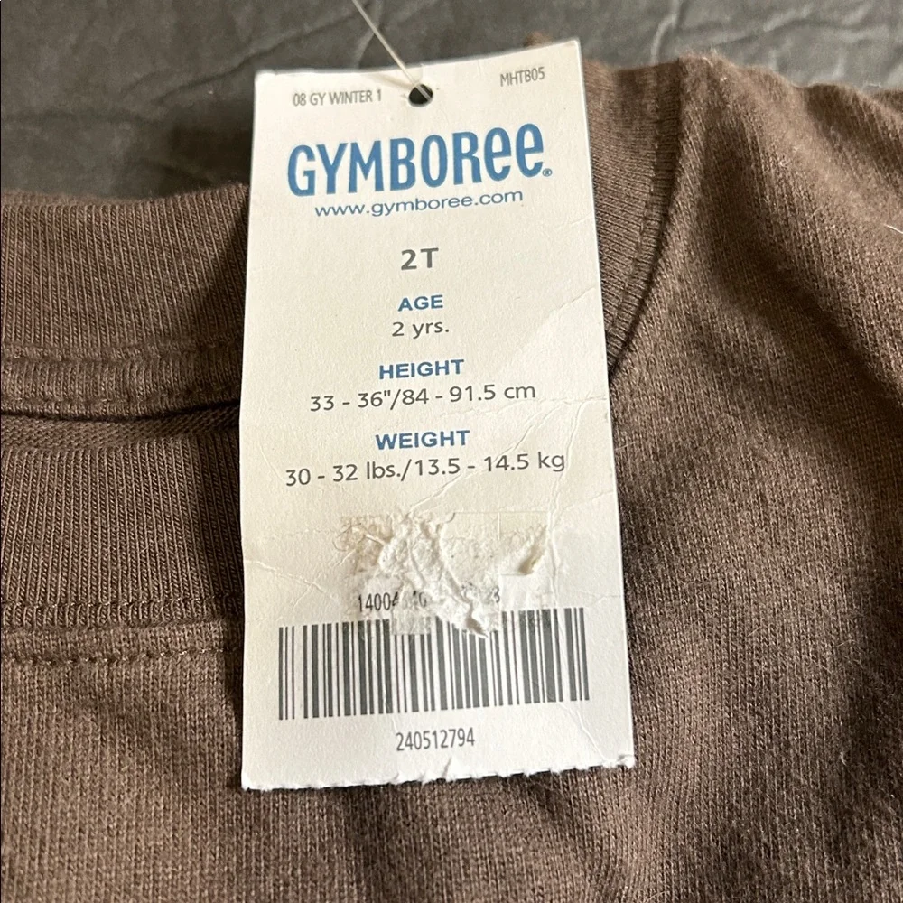 Gymboree 2T Walrus Long Sleeve Shirt Brown Layered Waffle Thermal Arctic 2008